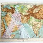 Everyday Alchemy – In Times of Global Crisis 1 – 12 35 x 44 cm Map, fabric and thread - 2020