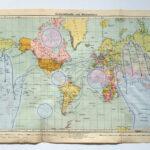 2020 Everyday Alchemy – Global Perspective 1 and 2 36 x 63 cm Map, fabric and thread