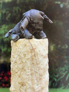 Under Felt Donkey 2001 Bronze cast on Sandstone pedestal Permanent installation at the Museum of Modern Art, Melbourne