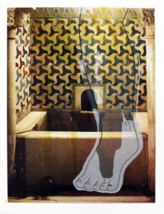 Alhambra 35 x 27 cm Book illustration, fabric, thread and varnish - 2019